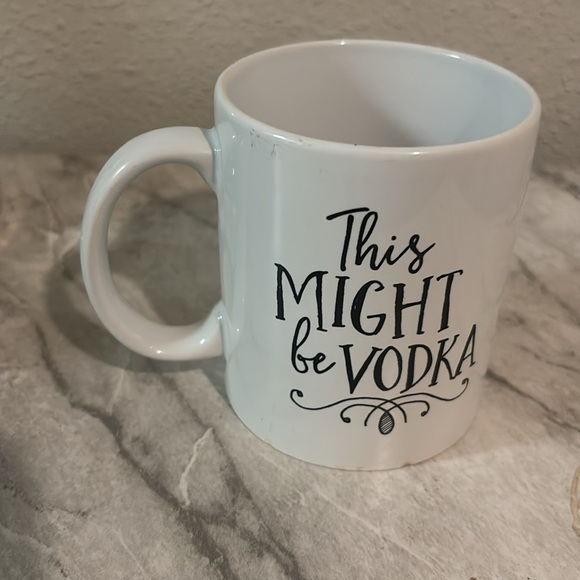 This might be vodka, coffee mug 14 ounce no chips, cracks or stains - Picture 3 of 3
